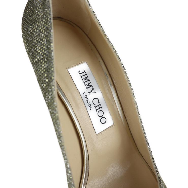 超美品 JIMMY CHOO ジミーチュウ 37 1/2 パンプス グリッター 