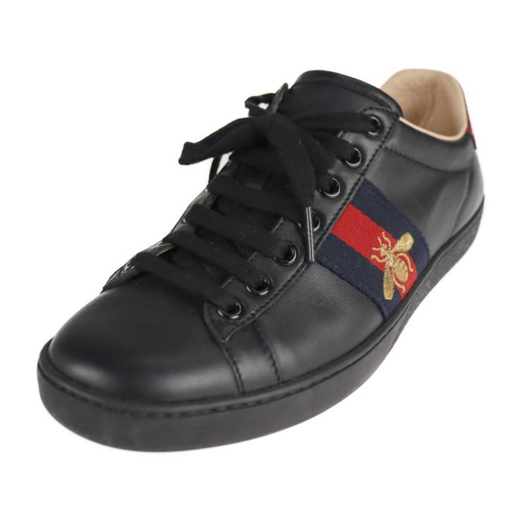 GUCCI 美品 グッチ エンブロイダリー ウィメンズ New Ace エース 