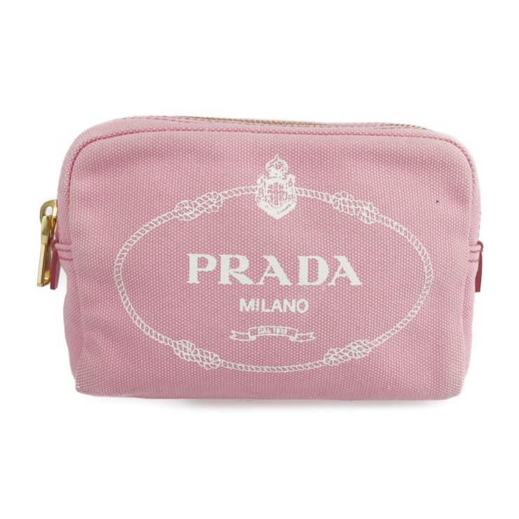 Prada プラダ Canapa Logo 1na021 ポーチ キャンバス ピンク 小物入れ 化粧ポーチ 本物保証 3r Boutipue 通販 Yahoo ショッピング