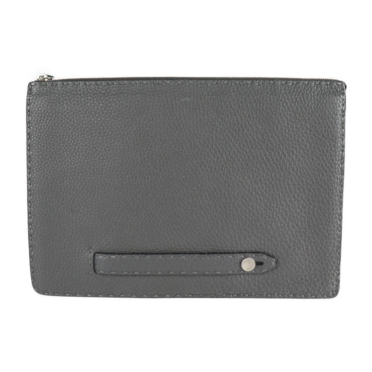 FENDI 美品 フェンディ セレリア 7M0203 セカンドバッグ カーフレザー 