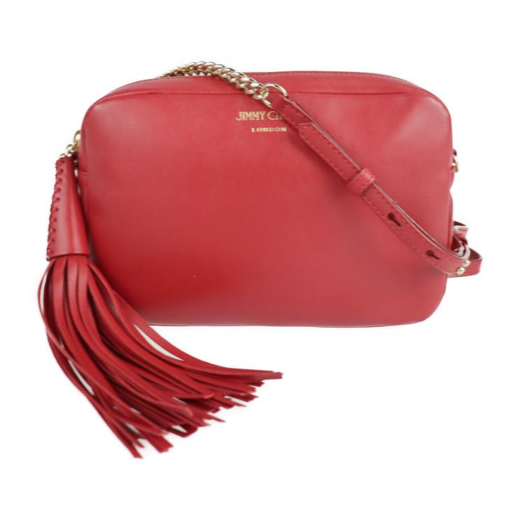 超美品 JIMMY CHOO ジミーチュウ ATHINI ショルダーバッグ レザー 