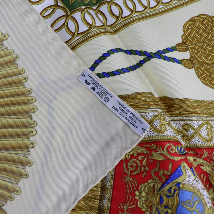 HERMES（エルメス） 超美品 Poste et Cavalerie サーベル飾り袋 カレ90