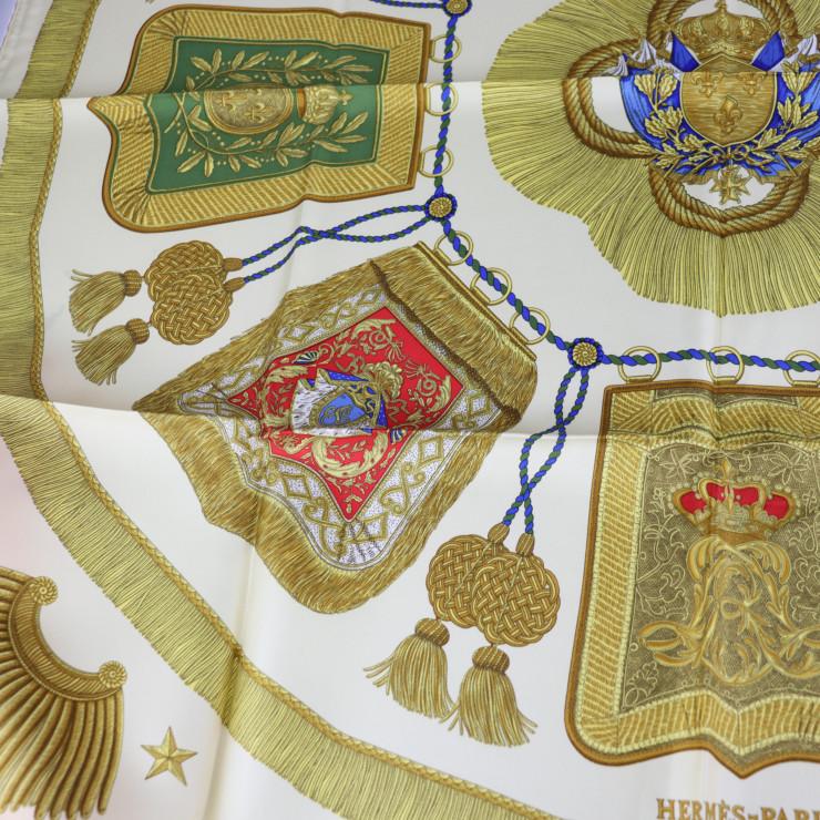 超美品 HERMES エルメス Poste et Cavalerie サーベル飾り袋 カレ90 