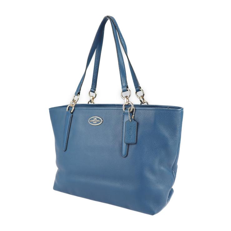 COACH 美品 コーチ シカゴ エリス 33961 トートバッグ レザー ブルー 