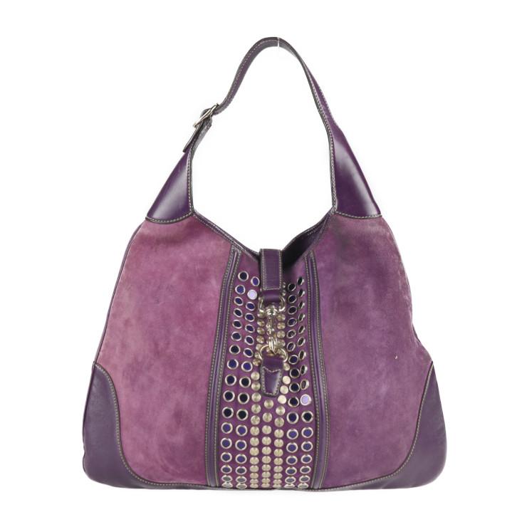 GUCCI グッチ ジャッキー 153693 ショルダーバッグ レザー スウェード