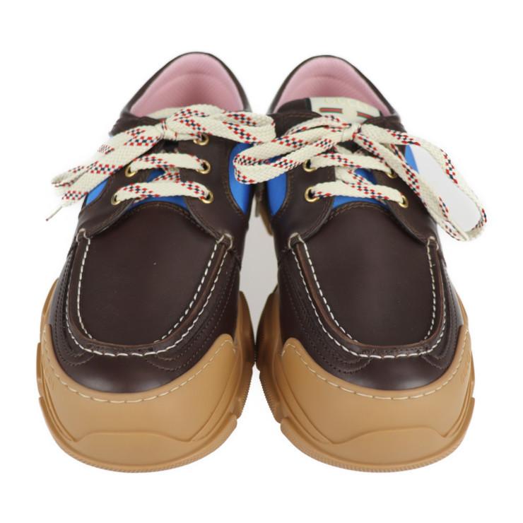 新品未使用展示品 GUCCI グッチ BOATREK 576048 8 スニーカー レザー