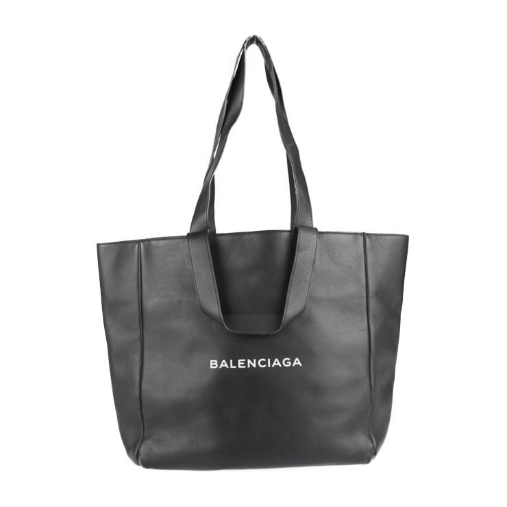 BALENCIAGA バレンシアガ ショッピングトート 485330 トートバッグ カーフレザー ブラック 2WAY ハンドバッグ ショル