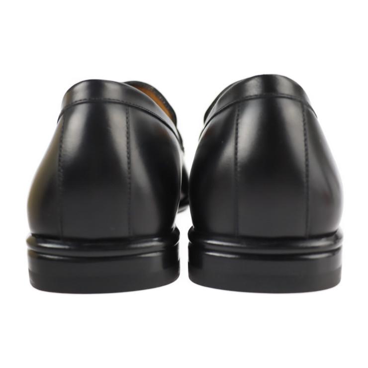 LOUIS VUITTON 超美品 ルイ ヴィトン ローファー 表記6 レザー 黒 