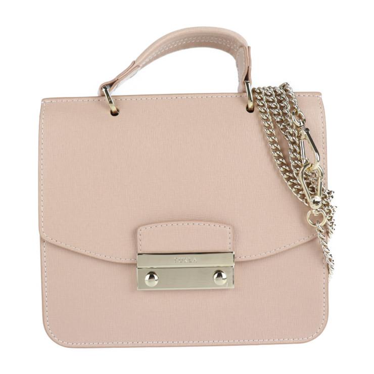 FURLA 超美品 フルラ ジュリア ミニ トップハンドル ハンドバッグ 