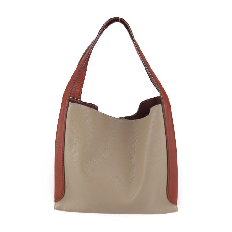 COACH 超美品 コーチ ハドリー ホーボー カラーブロック トートバッグ 