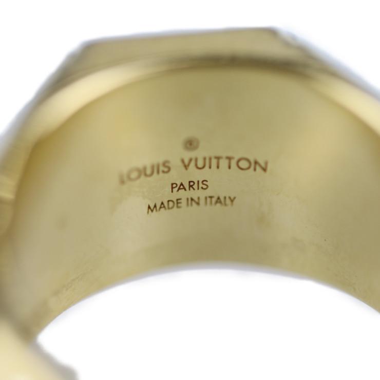 LOUIS VUITTON ルイ ヴィトン シグネットリング モノグラム M80191 Ｌ