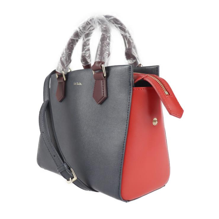 超美品 ポールスミス カラーブロック 2WAY ハンドバッグ 873614 W610 超美品 ポールスミス カラーブロック 2WAY ハンドバッグ 873614 W610