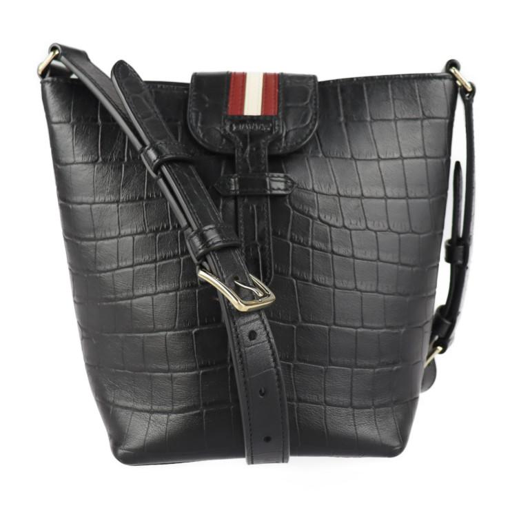 超美品 バリー トレインスポッティング ショルダーバッグ クロコ型押し