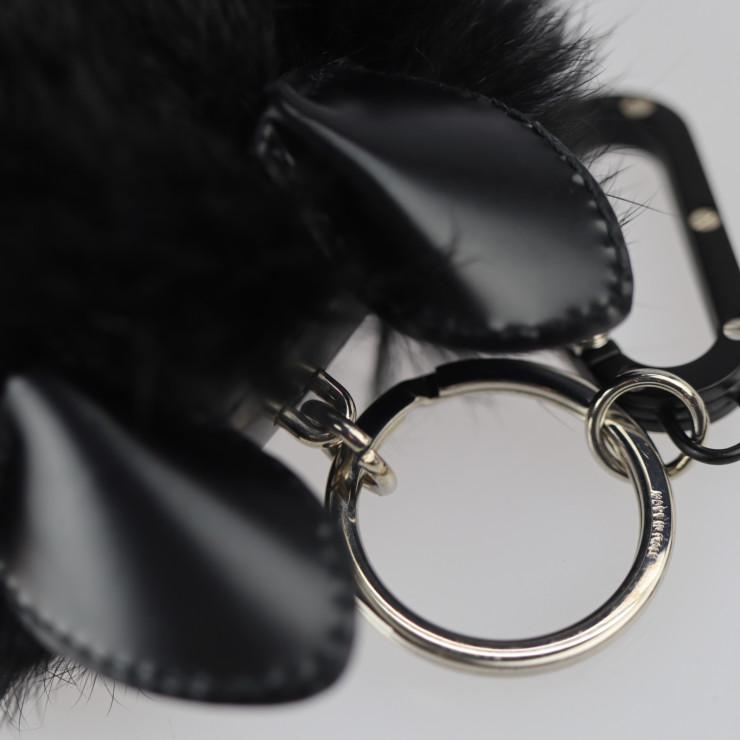 美品 Dior ディオール キーリング キーホルダー レザー ラビット 美品 Dior ディオール キーリング キーホルダー レザー ラビット