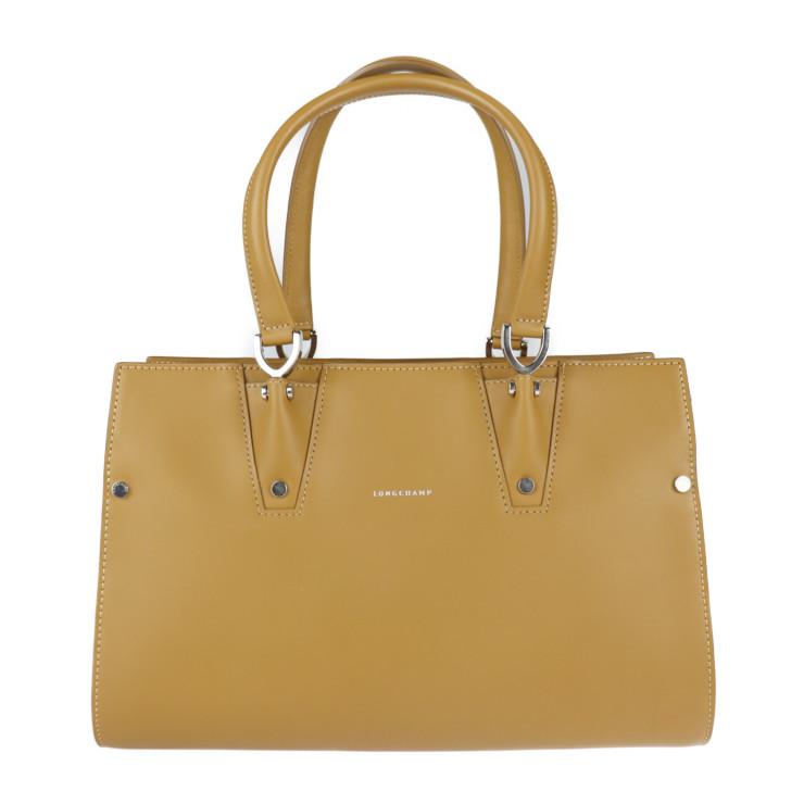 LONGCHAMP 超美品 Longchamp ロンシャン トップハンドル トートバッグS 
