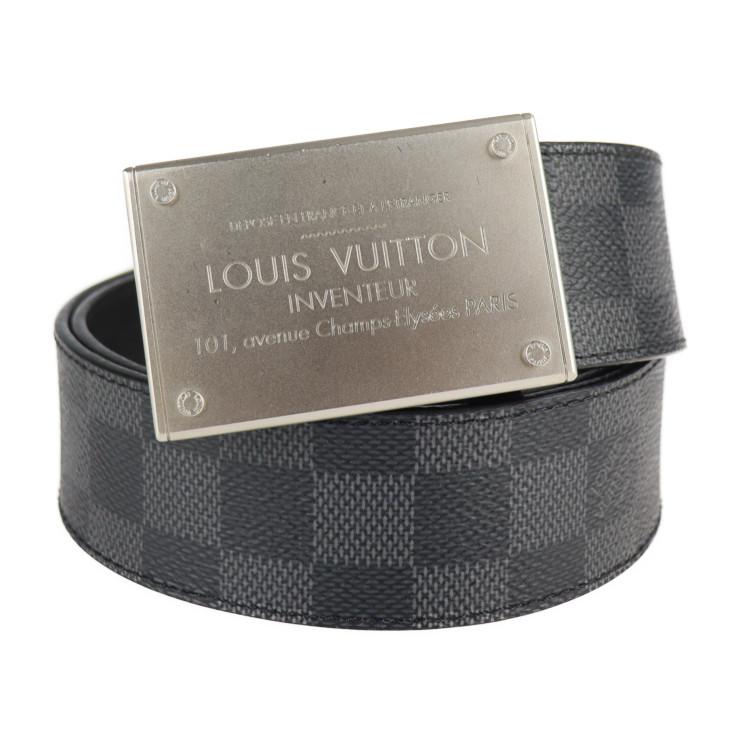 鑑定済】Louis Vuitton ベルト サンチュール ネオグラム 小物