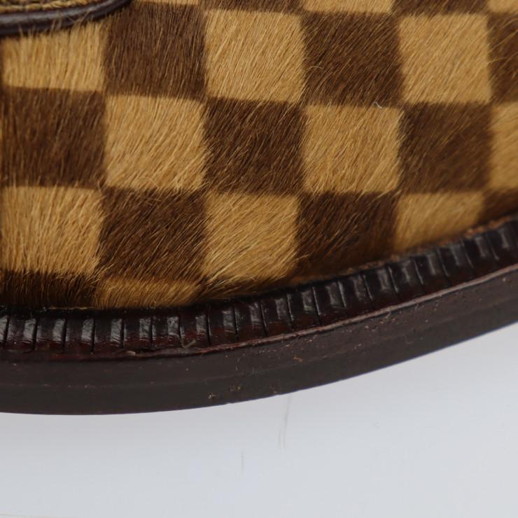 LOUIS VUITTON 美品 LV ルイ ヴィトン ダミエ ソバージュ スリッポン 