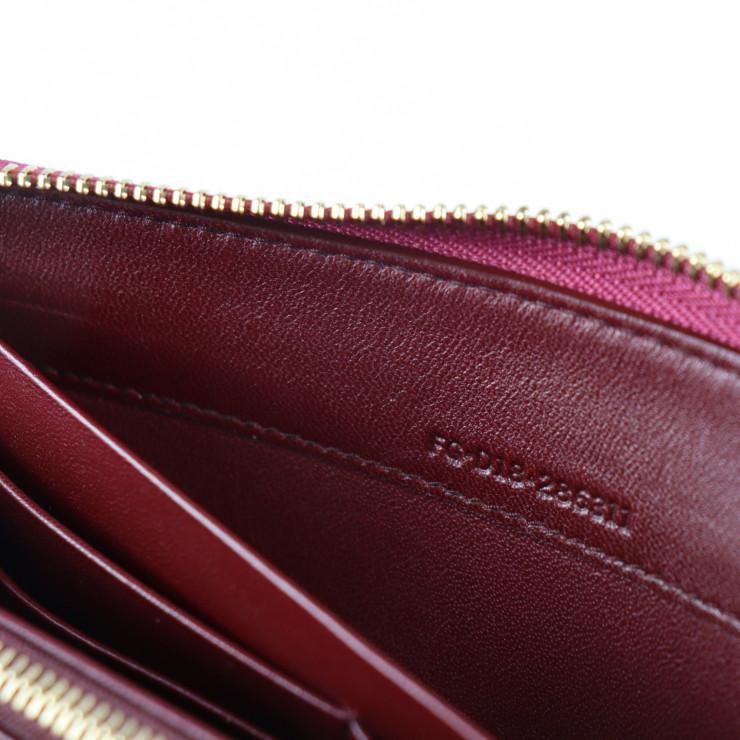 BVLGARI 超美品 ブルガリブルガリ 長財布 286311 レザー HEATHER 