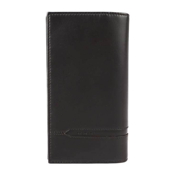 BVLGARI 超美品 ブルガリ Wallets yen オクト 35376 二つ折り財布 