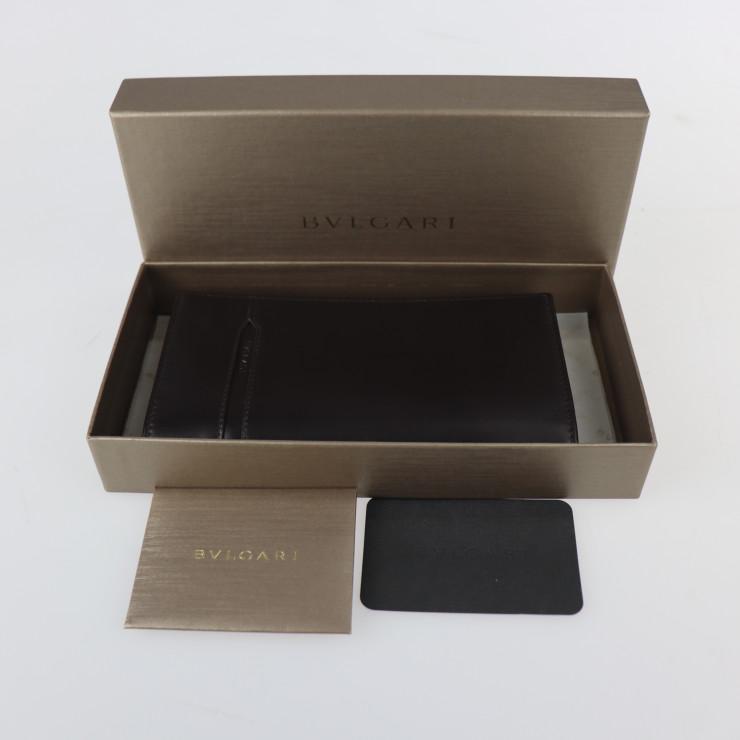 超美品 BVLGARI ブルガリ Wallets yen オクト 35376 二つ折り財布 