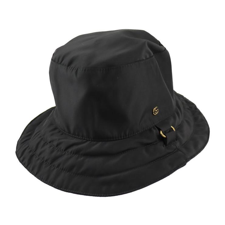 美品 GUCCI グッチ ハット 626917 4HK77 表記サイズM ナイロン GG 