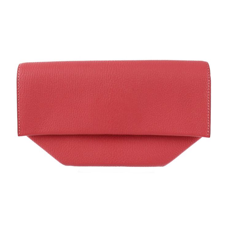 HERMES（エルメス） 超美品 オプリ クラッチバッグ シェーブル ローズ 