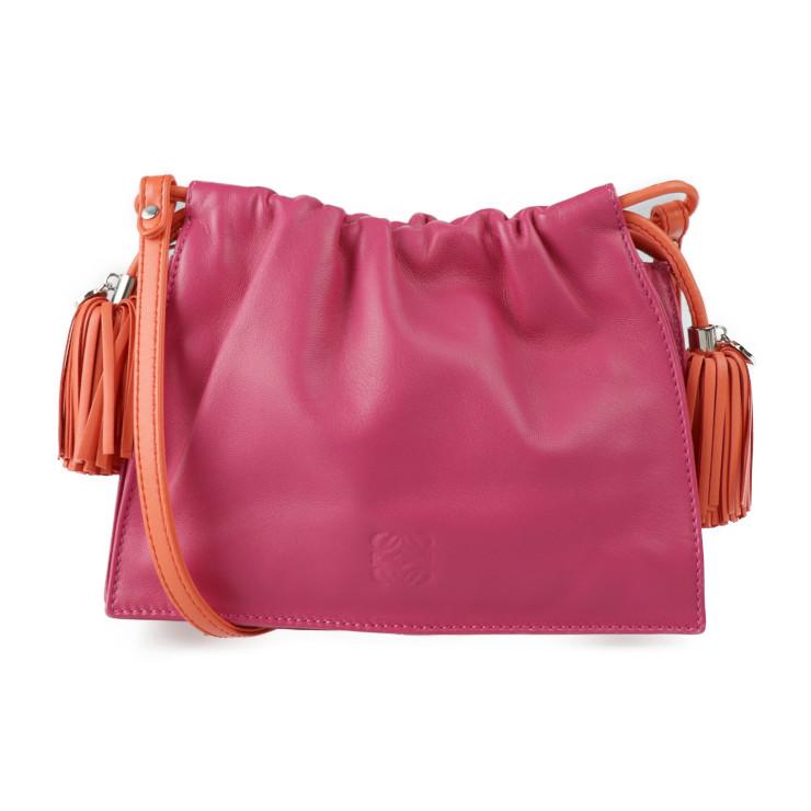 美品 LOEWE ロエベ フラメンコ20 ショルダーバッグ レザー ピンク系 
