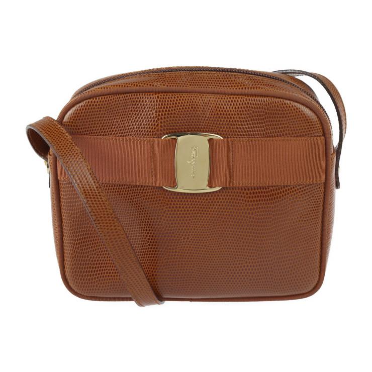 美品 サルヴァトーレ フェラガモ ヴァラ ショルダーバッグ 21 3096