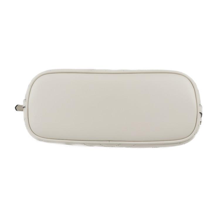 新品未使用展示品 GUCCI グッチ GGマーモント 739166 ショルダーバッグ レザー ホワイト系 アイボリー【本物保証】の画像