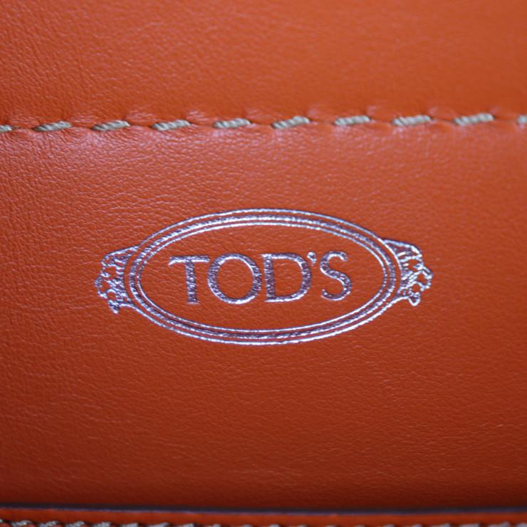 美品 TOD'S トッズ タスカ トートバッグ レザー ブラウン 美品 TOD'S トッズ タスカ トートバッグ レザー ブラウン