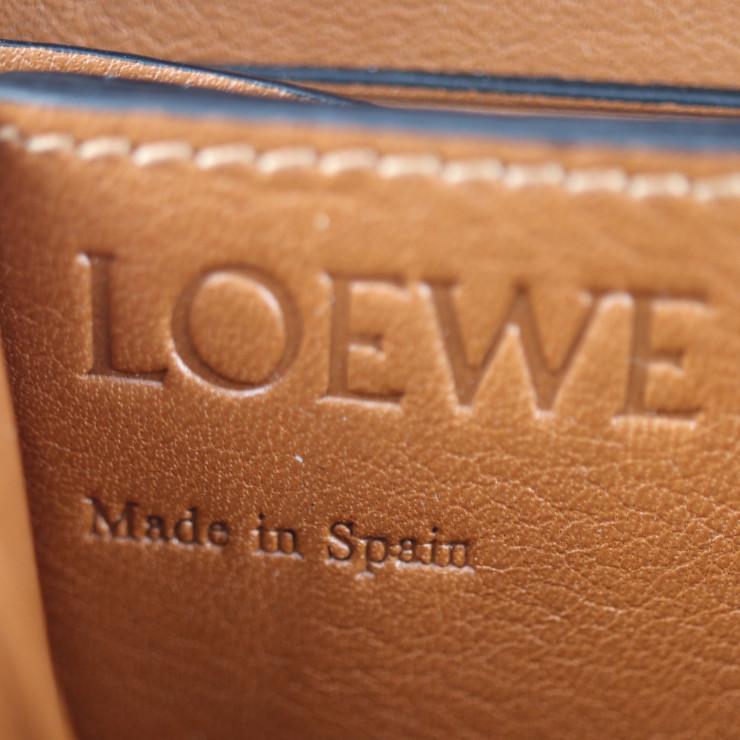 LOEWE 美品 ロエベ 6カード ジップ ウォレット アナグラム コイン 