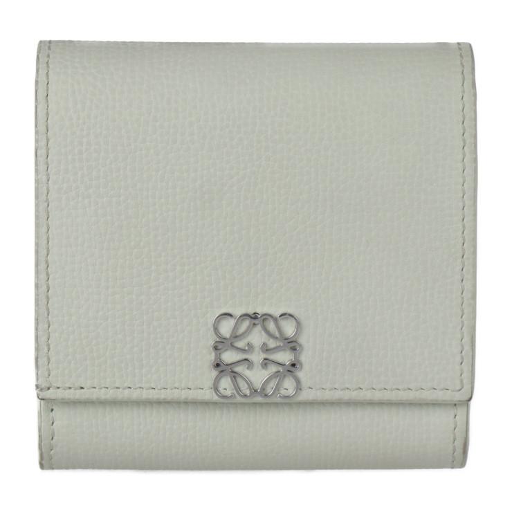 LOEWE 美品 ロエベ アナグラム コンパクト フラップウォレット 二  