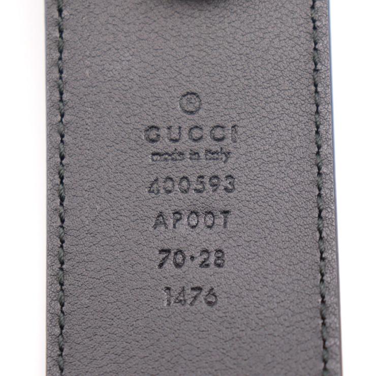 超美品 GUCCI グッチ GGマーモント 400593 70 ベルト レザー ブラック ゴールド金具 【本物保証】｜3rboutipue｜08