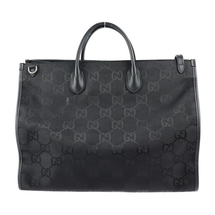 GUCCI グッチ GGナイロン Off The Grid オフザグリッド トートバッグ 630353 ナイロン レザー  ブラック   2WAY ショルダーバッグ 【本物保証】 GUCCI（グッチ） 美品 Off The Grid オフザグリッド GGナイロン 630353