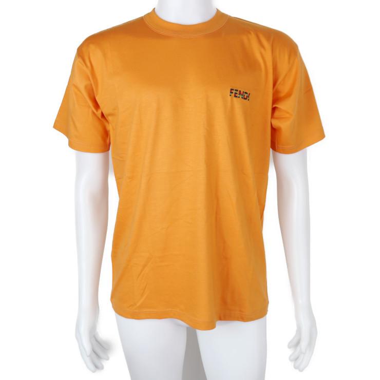FENDI 新古未使用展示品 フェンディ maglia 半袖Tシャツ ＃M コットン 