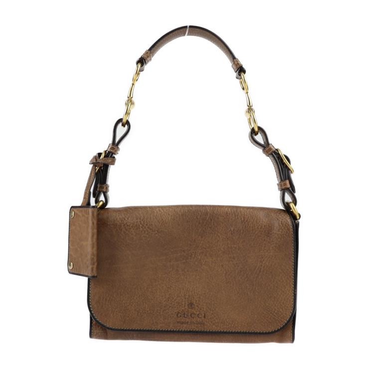 美品 GUCCI グッチ ホースビット 338998 ショルダーバッグ レザー 