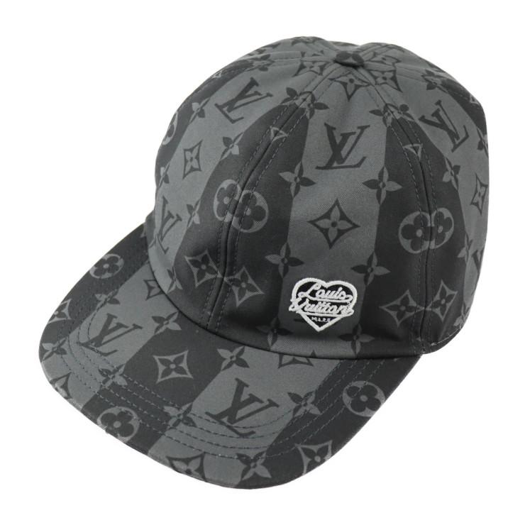 LOUIS VUITTON 超美品 ルイ ヴィトン キャスケット LV MADE ストライプ 