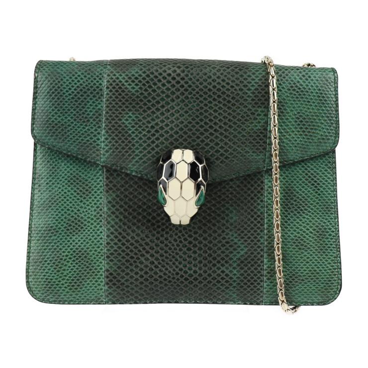 BVLGARI 美品 ブルガリ セルペンティ ショルダーバッグ レザー BVLGARI 美品 ブルガリ セルペンティ ショルダーバッグ レザー