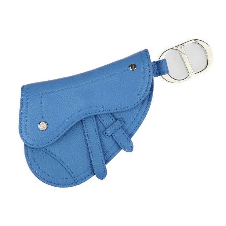 超美品 クリスチャンディオール サドルポーチ コインケース レザー  