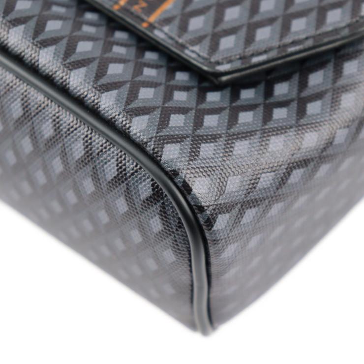 超美品 Dunhill ダンヒル エンジンターン ショルダーバッグ 