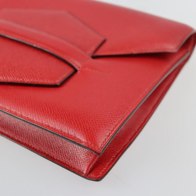 HERMES（エルメス） 美品 ファコ クラッチバッグ クシュベル レッド系 