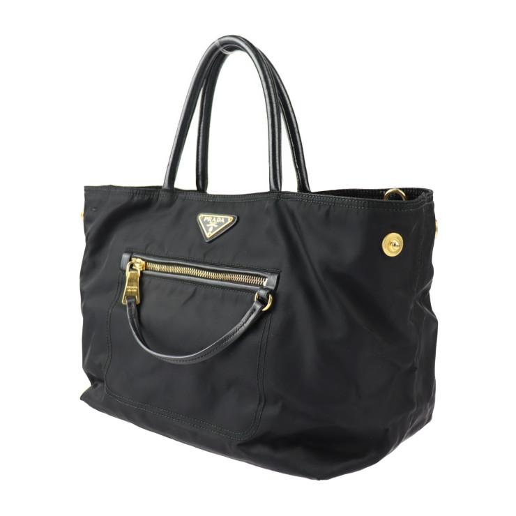 PRADA プラダ 三角ロゴマーク BN1825 ハンドバッグ ナイロン レザー 