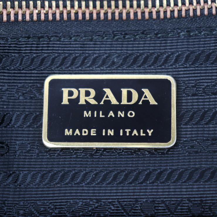 PRADA プラダ 三角ロゴマーク BN1825 ハンドバッグ ナイロン レザー 