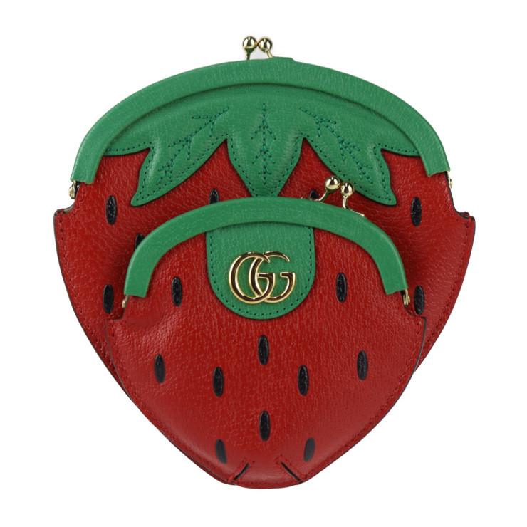 GUCCI 新品未使用展示品 グッチ いちご型ポシェット ショルダー GUCCI 新品未使用展示品 グッチ いちご型ポシェット ショルダー