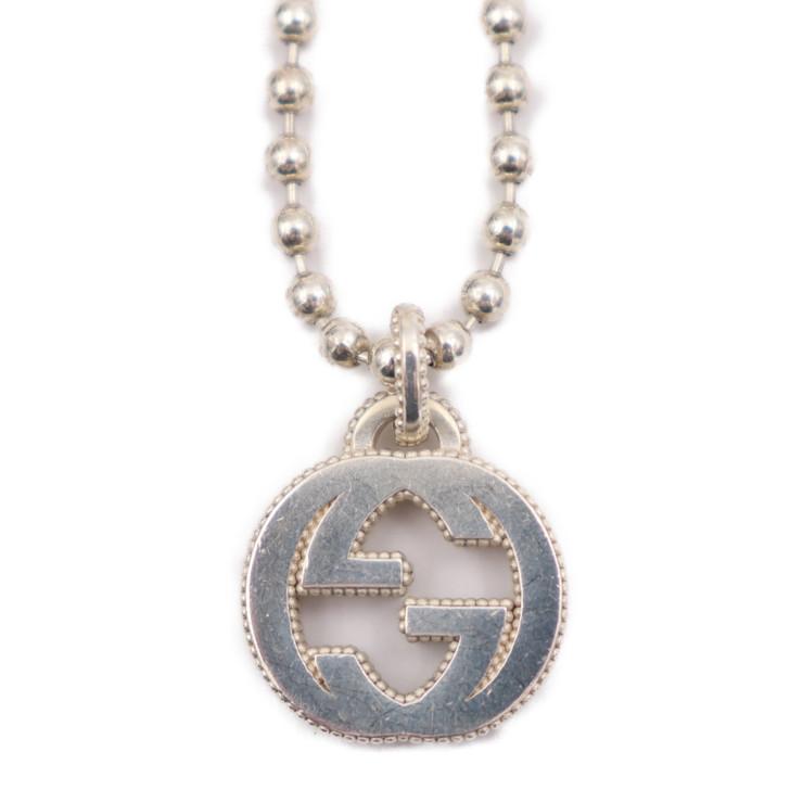 GUCCI グッチ インターロッキングG 479219 ネックレス Ag925 シルバー 
