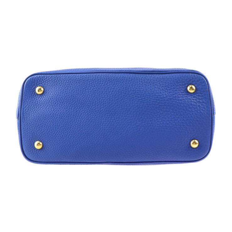 PRADA 美品 プラダ VITELLO PHENIX 1BA058 ハンドバッグ カーフレザー