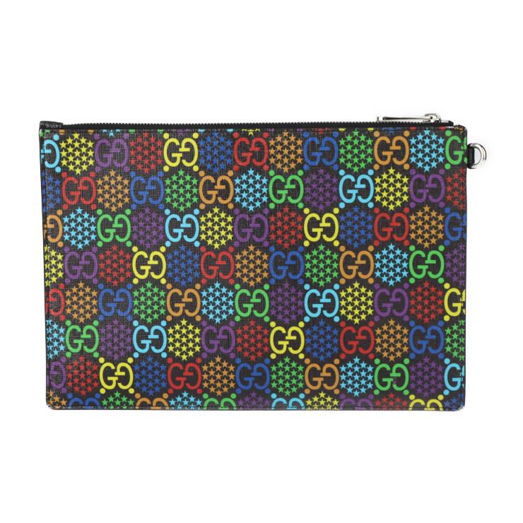 GUCCI 超美品 グッチ GG サイケデリック セカンドバッグ 601087 PVC 