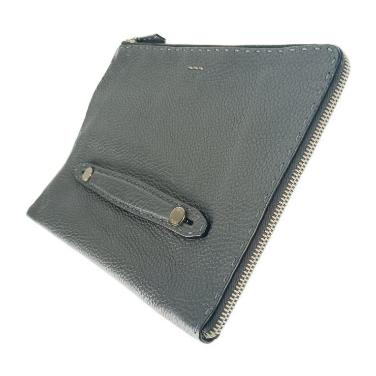 FENDI（フェンディ） クラッチバッグ セレリア 7M0225 グレー系具 