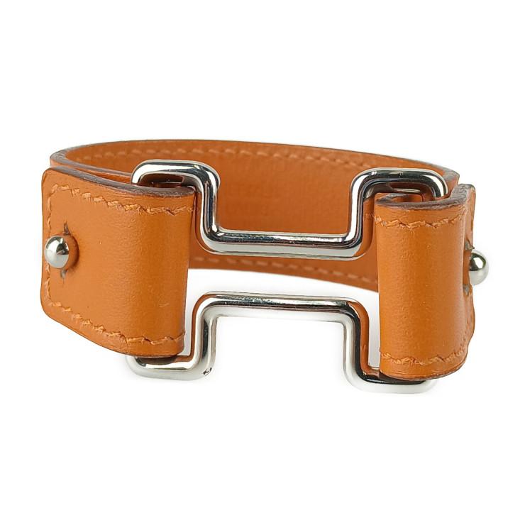 HERMES 美品 エルメス ブレスレット トゥナイト オレンジ系
