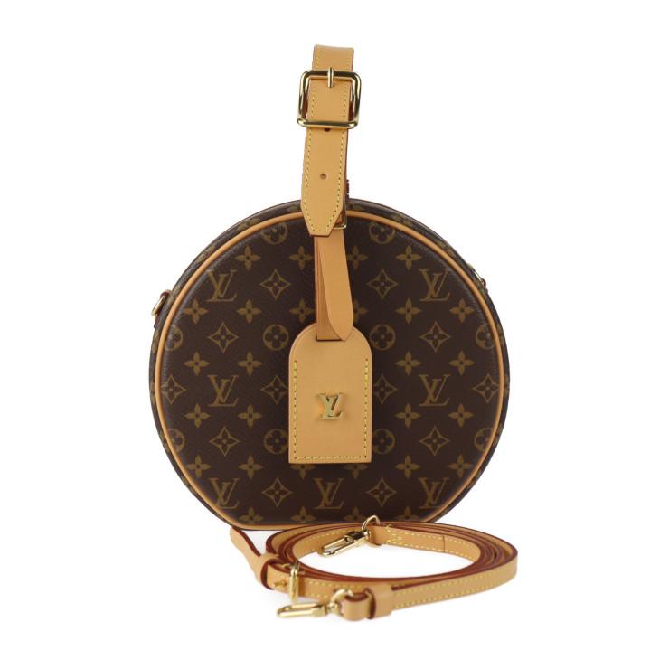 新古未使用展示品 LOUIS VUITTON ルイ ヴィトン プティット ボワット シャポー M43514 ショルダーバッグ モノグラムキャンバス レザー ブラウン クロスボディバッグ ビトン【本物保証】 LOUIS VUITTON（ルイ・ヴィトン） 新古未使用展示品 ルイ ヴィトン